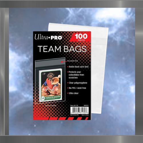 Team Bags Resealable Sleeves 100ct bag