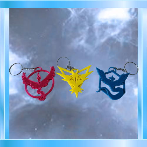 Pokemon Go Team Keychains