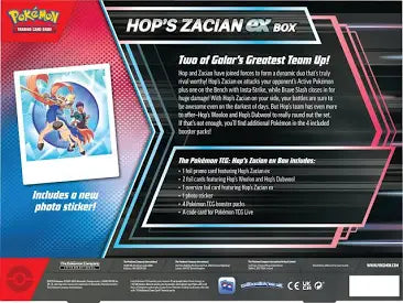 Pokemon Hop's Zacian ex Box