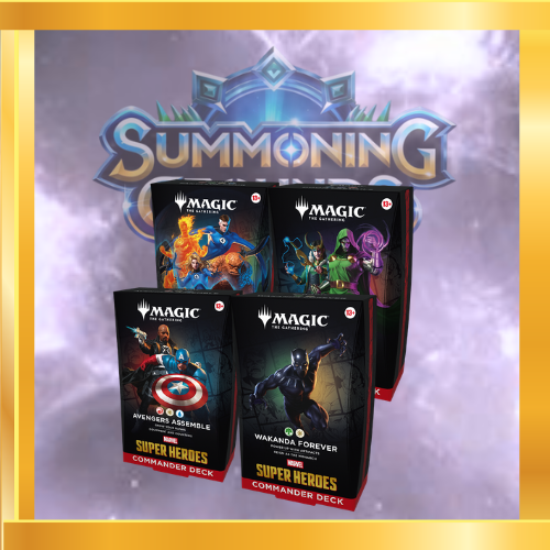 mtg marvel commander deck Super Heroes – Summoning Grounds Disney TCG The Gathering fans. Side-by-side comparison of the Quantity:20 Pack