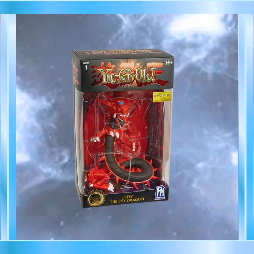 Yu-Gi-Oh! Highly Detailed 7 inch Articulated Action Figure, Limited Edition, Includes Exclusive Trading Card, Slifer The Sky Dragon