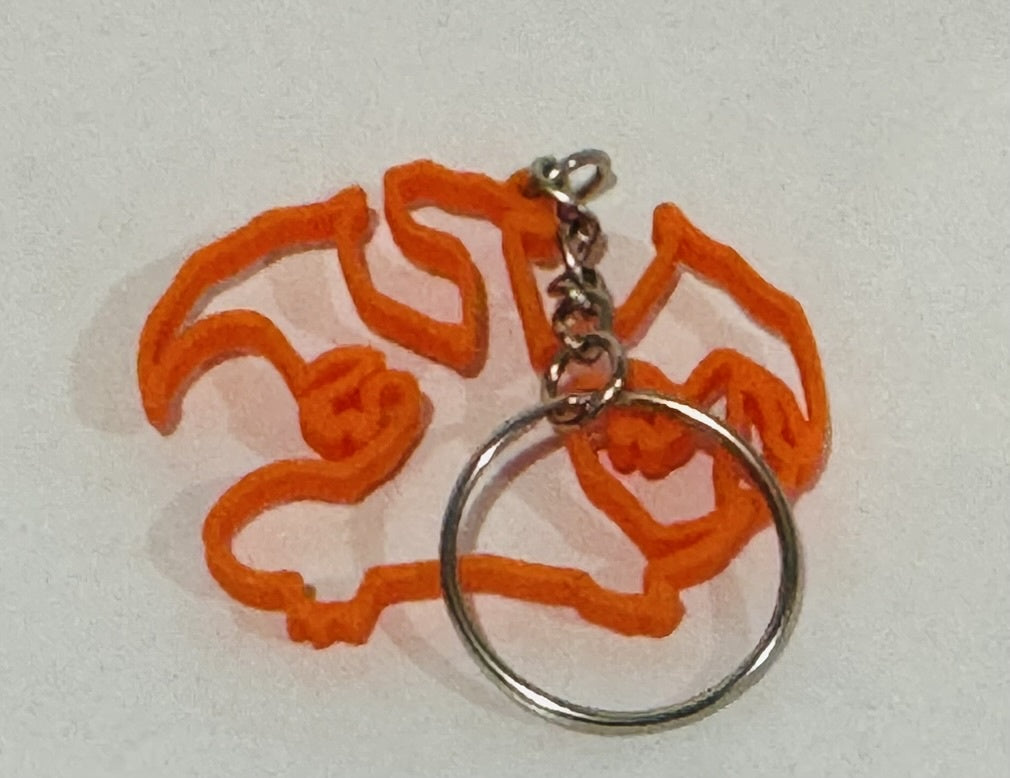 Charizard #6 Minimalist Keychain