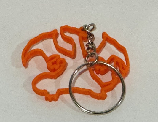 Charizard #6 Minimalist Keychain