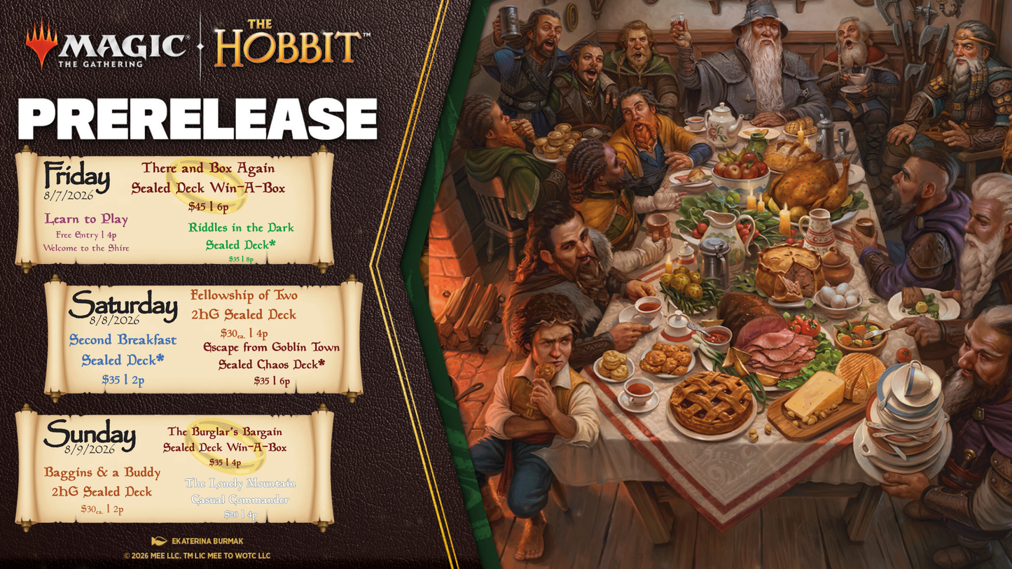 The Hobbit Prerelease Weekend Event Entry