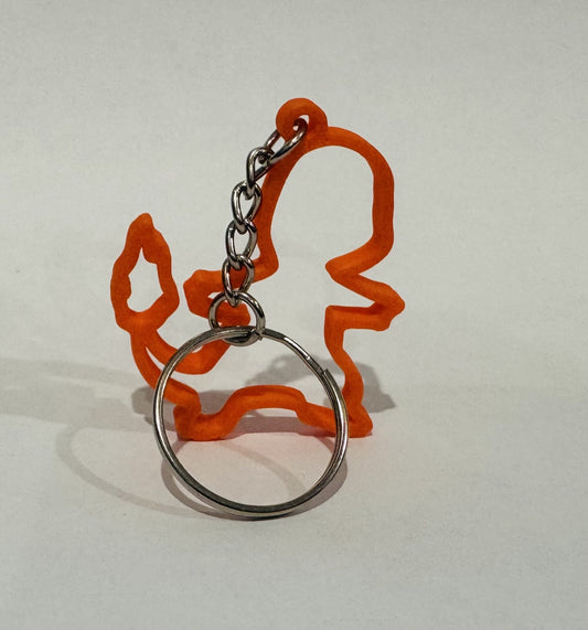 Charmander #4 Minimalist Keychain