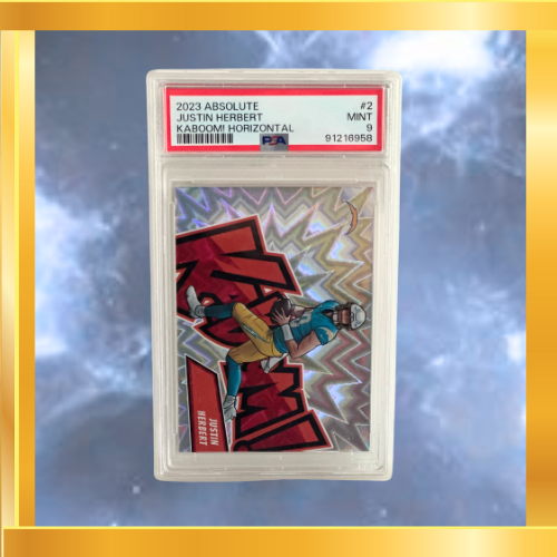 2023 Absolute Justin Herbert Kaboom! Horizontal PSA 9
