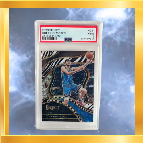 2023 Select Chet Holmgren Zebra Prizm #241 PSA 9
