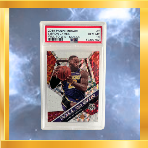 2019 Panini Mosaic Lebron James Will to Win- Mosaic PSA 10