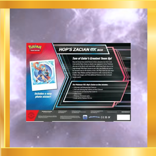 Pokemon Hop's Zacian ex Box