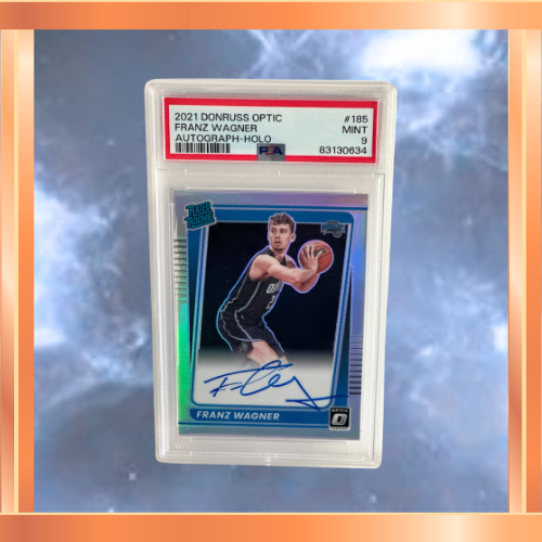 2021 Donruss Optic Franz Wagner Autograph-Holo #185 PSA 9