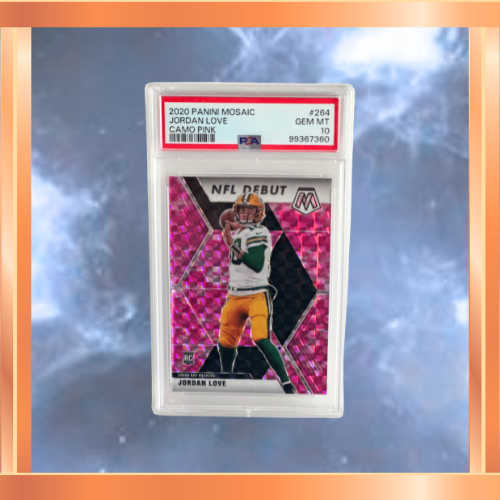 2020 Panini Mosaic Jordan Love Camo Pink #264 PSA 10